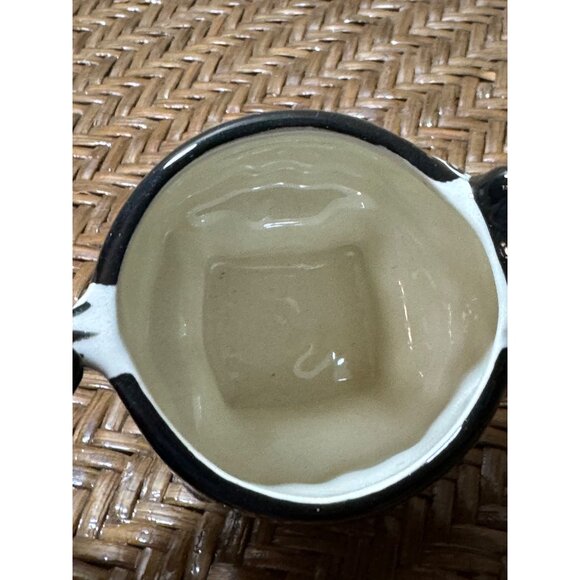 Vintage 1993 Tom Hatton Cat Shaped Ceramic Mug With Floral Design - Picture 5 of 8